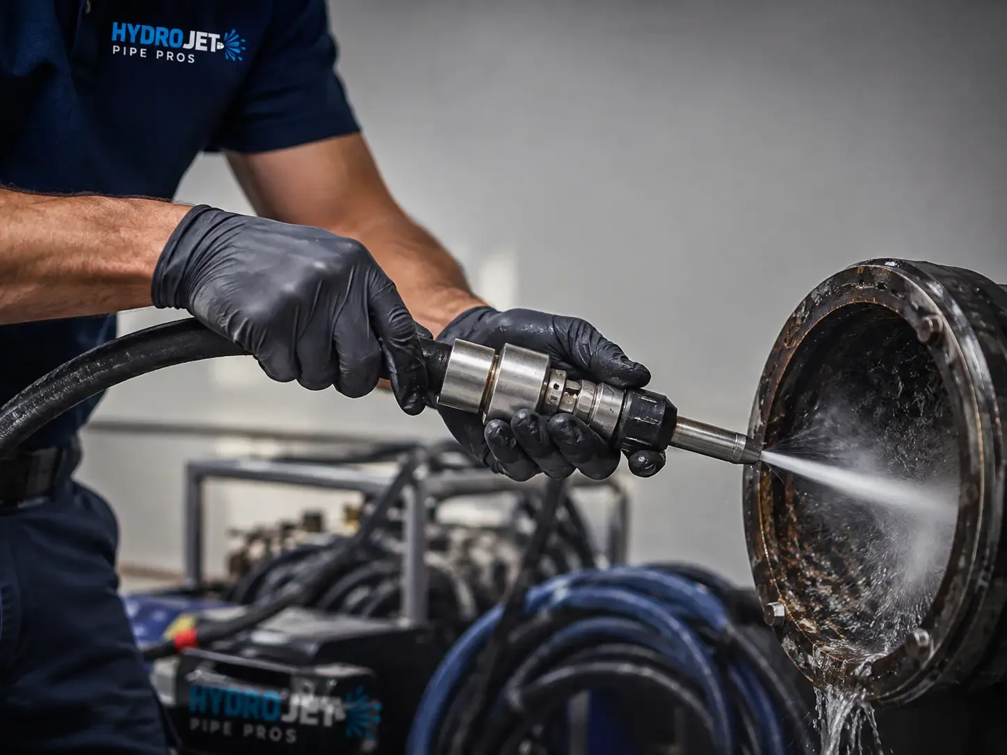 Hydro Jet Pipe Descaling in Mineral, CA